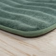 thumbnail image 7 of Lavish Home Set of 2 Bathroom Rugs – Non-Slip Memory Foam Bath Mats, Green, 7 of 7