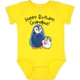 thumbnail image 3 of Inktastic Happy Birthday, Grandpa Cute Penguins Boys or Girls Baby Bodysuit, 3 of 5