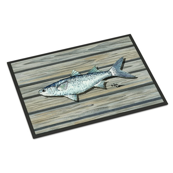 Fish Mullet Doormat 18x27