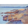 thumbnail image 2 of Henri-Edmond Cross 24x18 Gold Ornate Framed and Double Matted Museum Art Print Titled - Calanque Des Antibois (1891-1892), 2 of 4