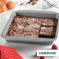 thumbnail image 2 of Farberware Bakeware 9 Inch Nonstick Square Cake Pan, Dishwasher Safe and Oven Safe to 450°F, Gray, 2 of 7
