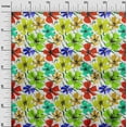thumbnail image 3 of oneOone Cotton Poplin Light Green Fabric Floral Dress Material Fabric Print Fabric By The Yard 42 Inch Wide, 3 of 4