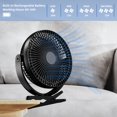 thumbnail image 4 of Ventilador con clip Dorobeen Mini de 8 pulgadas, recargable por USB, 10000 mAh, 4 of 6