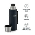 thumbnail image 4 of Thermos Stainless King Vacuum Insulated Beverage Bottle, Matte Midnight Blue, 40oz, 4 of 7