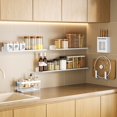 thumbnail image 3 of 1pc Spice Rack Organizer Wall Mount, 15 Hanging White Spice Organizer Shelf, Farmhouse Seasoning Organizer, Space Shelves Holder For Kitchen, Flexible Bathroom Organizer, Home Kitchen Accessories, Ki, 3 of 4