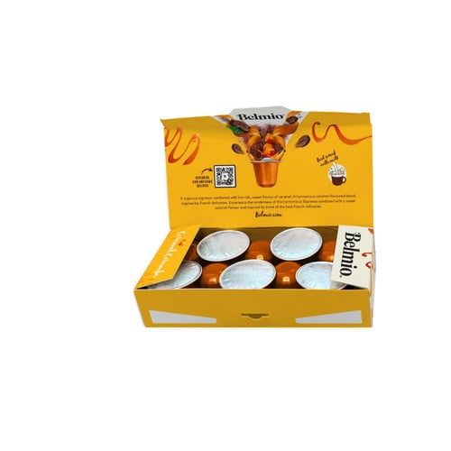 Belmio Caramel Caramba Nespresso Original compatible Aluminium Coffee Pods, 10 pods per pack, British Import (Pack of 3)