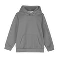 thumbnail image 4 of WIZUTIZ Oversized Hooded Sweater Long Sleeve Shirts for Girls Round Neck Essentials Tops Kids Fashion Sweatshirt 4-14 Years up to 45% Off, 4 of 7