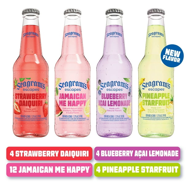 Seagram's Escapes Variety Pack, Flavored Malt Beverage, 24 Pack, 11.2 fl. oz. Bottles