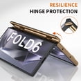 thumbnail image 3 of ELEHOLD Case for Samsung Galaxy Z Fold 6,PU Leather Cover with Wrist Strap Shockproof Protective Phone Case for Samsung Galaxy Z Fold 6,Black, 3 of 7