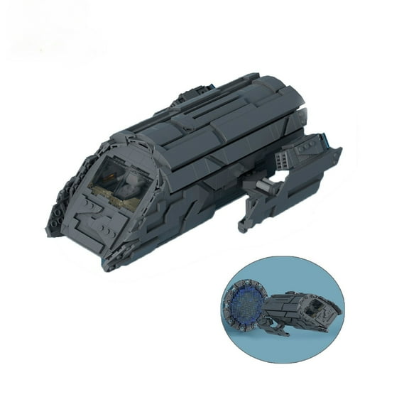 MOC-105605 Transport Spaceship Building Blocks Bricks Toys for Puddle Jumper DIY Model Set 1110pcs