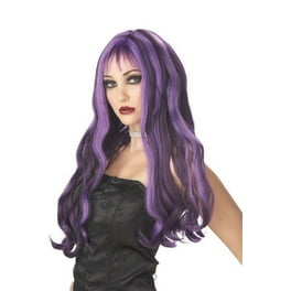 Gothic Bride Wig Adult Purple Gothic Bride Wig Adult Purple