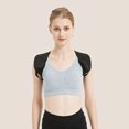 thumbnail image 4 of Graflsoa Adjustable Posture Corrector Belt for Back Support, Shoulder Alignment, and Pain Relief - Breathable, Soft, and Comfortable Design in Black (Size L), 4 of 6