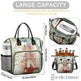 thumbnail image 5 of Girly Pink Vintage Travel Lunch Bag - Leakproof & Waterproof Insulated Cooler Tote for Women, Multi-Pocket Picnic Bag for Adventure & Journey, 5 of 5