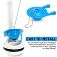 thumbnail image 3 of BESTYASH 2Pcs Universal Blue PVC Toilet Flapper Replacement Kit Seal for Toilet Tank Parts Water Saving, 3 of 6