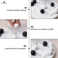 thumbnail image 3 of Juego de mesa Radicaln Marble Tic Tac Toe con tablero de 10 cm y bolas, 3 of 6