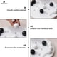 thumbnail image 3 of Juego de mesa Radicaln Marble Tic Tac Toe con tablero de 10 cm y bolas, 3 of 6