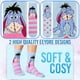 thumbnail image 4 of Zapatillas y calcetines Disney Stitch para mujer, paquete de 2, forro polar esponjoso, azul, 4 of 6