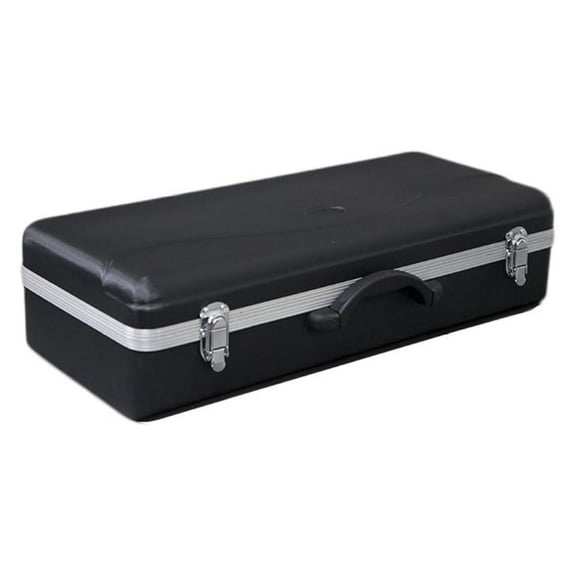 Alto Saxophone Case Lightweight Hard Shell - Black Eb Alto Saxophone Carrying Case with Plush Interior & Accessory Compartment - Fits Modern Standard Saxophones