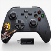 UHM Wireless Controller for Xbox One/One S/Series S/Series X/PS3/PC,Xbox 1 Controller Wireless with 2.4G Adapter Programmable Dual Vibration Turbo Function, Music Black[Need Update]