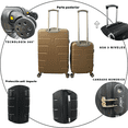 thumbnail image 3 of Juego 2 Maletas De Viaje 10 Kg Y 25 Kg Rigidas Ruedas Desmontables Y Candado Numerico, 3 of 5