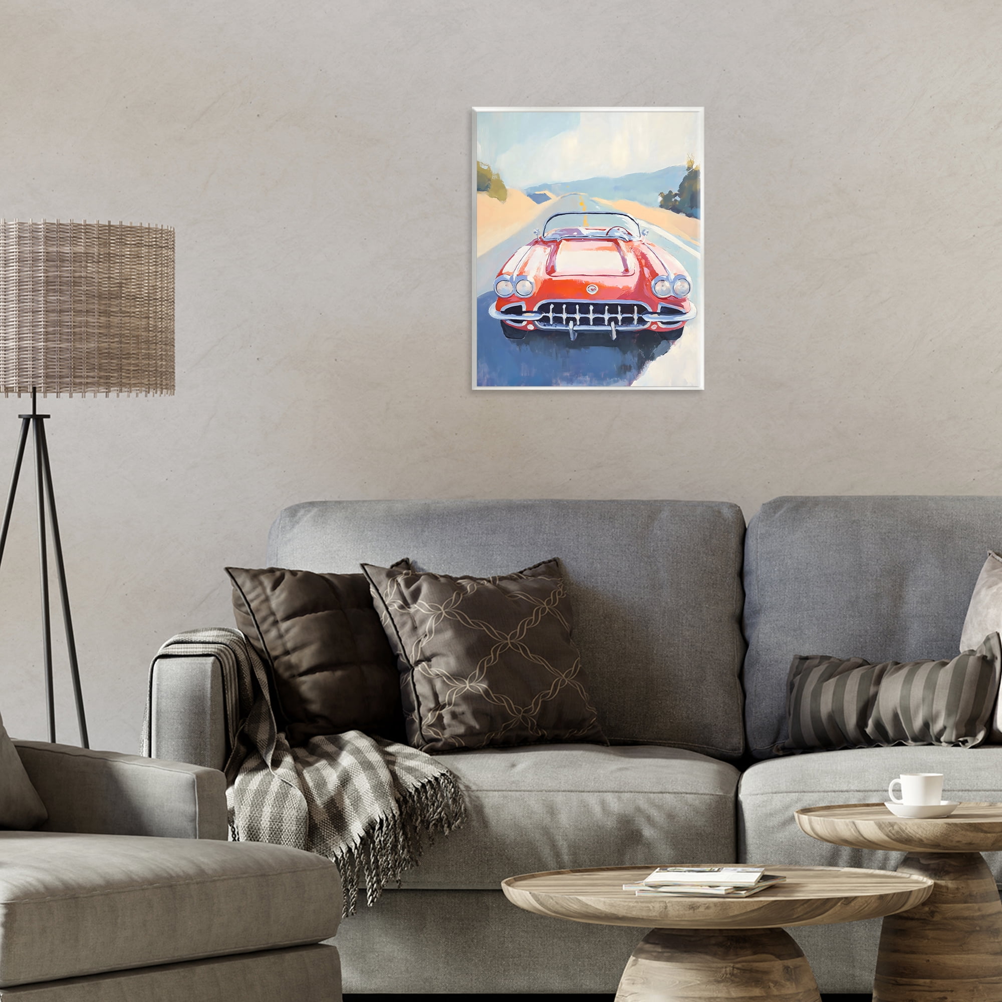 Stupell Industries Red Sports Car on Journey Wall Plaque Art, design by The Prints Vibe