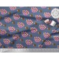 thumbnail image 2 of Soimoi Velvet Fabric Balloon & Hedgehog Kids Printed Fabric 1 Yard 58 Inch Wide, 2 of 3