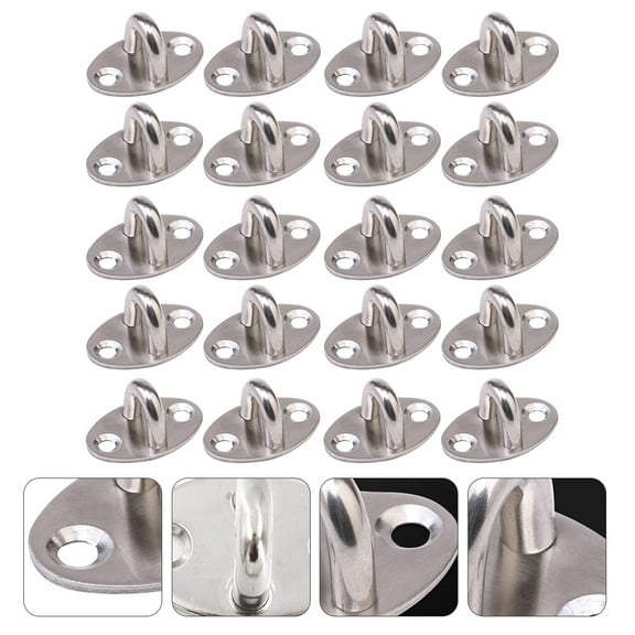 20pcs Suspension U Type Fixed Hook Ceiling Hook Storage Ring Hook for Home
