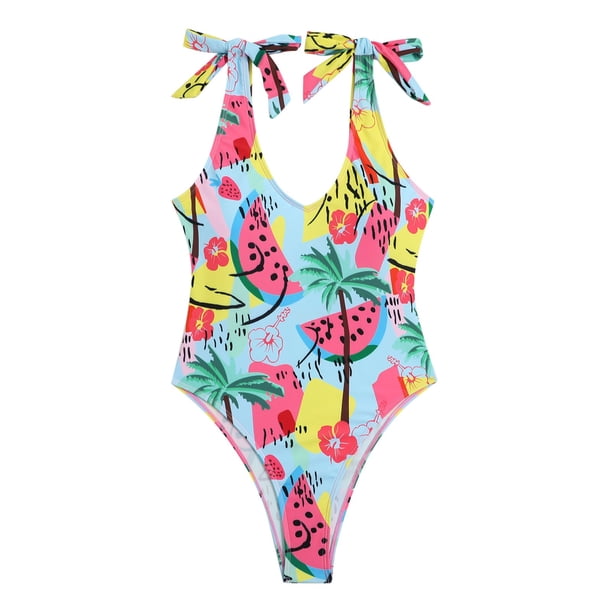 Gibobby Trajes de Baño Mujer Completos Traje de baño de mujer Frente sobre trajes de baño Trajes de baño huecos Monokinis(Azul,CH)