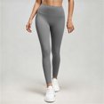 thumbnail image 6 of High Waisted Leggings for Women,Soft Comfortable Feel,4-Way Stretch,Solid Color Yoga Pants,Yoga,Running and Daily Loungewear, 6 of 7
