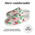 thumbnail image 6 of Fotbe Strawberry Pattern Women's Fuzzy Curly Fur Memory Foam Loafer Slippers Indoor Outdoor Slippers Winter Home Shoes-35/36, 6 of 7