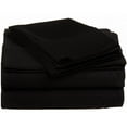 thumbnail image 1 of 530 Thread Count Egyptian Cotton Twin XL Sheet Set Solid  Black, 1 of 1