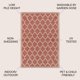 thumbnail image 2 of Alfombra MARROQUÍ JONATHAN Y Trebol, 120 cm, color rojo y beige, 2 of 7