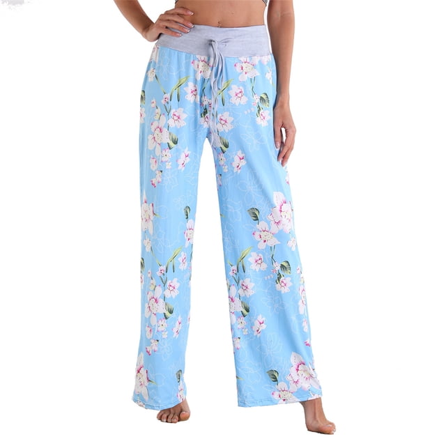 Minnieouse Mujer Pantalones estampados de cintura alta Viajar Senderismo Cordón Poliéster Pantalones largos Cumpleaños Novias S Tipo 1 Prendas para la parte inferior del cuerpo Typ 9 L Minnieouse AP011419-27