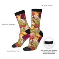 thumbnail image 4 of Bingfone Compression Socks for Women and Men Long Socks for Running Athletic Cycling Nurse- Bright Mushrooms, 4 of 6