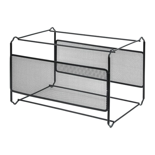 Rongfmy File Folder Box Letter Size Folder Mesh Hanging File Storage for Office Home L