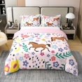 thumbnail image 1 of Caballo 100% Algodón Funda Nórdica Tamaño Twin,Gallping Ropa de Cama de Caballo para Niños Adolescentes, 1 of 7