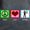 thumbnail image 3 of CafePress - Peace Love Archery Women's Dark T Shirt - Women's Traditional Fit Dark T-Shirt, 3 of 4