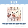 thumbnail image 2 of 10 Inch Wall Clock Battery Operated Square Clock for Office, Kitchen, Outdoor, Living Room,Watercolor Blue Bird with Red Berries Natural, 2 of 4