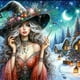 thumbnail image 1 of Serie Personajes La Familia Brujas Wdftyju Diamantes Redondos Pintura Diamantes Resina 50*50CM 40 Colores, 1 of 9