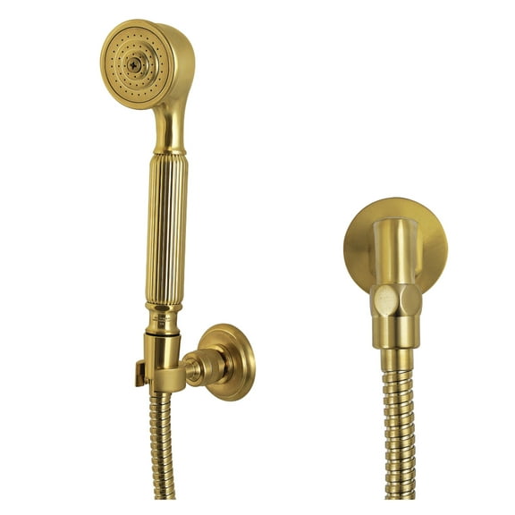 Kingston Brass KX1037SE Restoration Hand Shower Kit, Brushed Brass