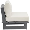 thumbnail image 4 of Meridian Furniture Maldives Cream Water Resisting Outdoor Patio Armless Chair, 4 of 12