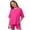 Hot Pink, variant on Girls' Summer Casual Two Piece Loose Side Opening Shirt And Cycling Shorts Suitable For 5 13 Years Casual Summer Sets,Little Kid ,Size 5-6 Years/(Pink)