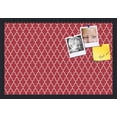 thumbnail image 2 of PinPix ArtToFrames 14x22 Custom Cork Bulletin Board Quarterfoil Red   Poster Board Has a Fabric Style Canvas Finish, Framed in Satin Black (PinPix-484), 2 of 6