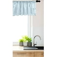 thumbnail image 3 of Ambesonne Harbour Stripe Window Valance, Wavy Soft Lines, 42" x 18", Pale Blue White, 3 of 3