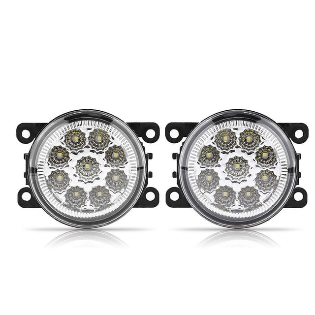 9 LED Car Round Front Fog Lamp DRL Daytime Running Light For Ford Focus White