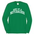 thumbnail image 2 of Wild Bobby Vintage Movie Quote Son Of A Nutcracker Men Long Sleeve Shirt, Kelly, Small, 2 of 6