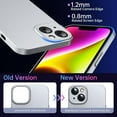 thumbnail image 4 of OriginalFit Slim Case for iPhone 14 6.1'', Ultra Thin Sturdy Protective Phone Case with Full Camera Protection & Anti-Scratch & No Fingerprint Hard Matte Back Cover, Silky-Touch, Silver, 4 of 15