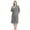 Grey, variant on Women's Towel Robe, Soft Absorbent Kimono Bathrobe, Quick Dry – S/M, Haze Blue