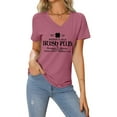 thumbnail image 2 of TSADFHJI Hauts Élégants pour Femmes Noël T-Shirt Décontracté Imprimé Cœur de la Saint-Valentin Col Rond Manches Courtes G, 2 of 4