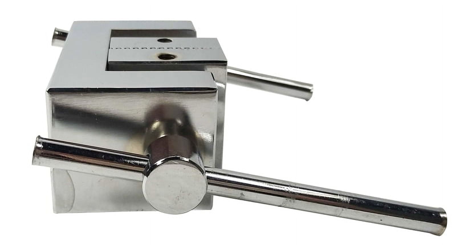INTSUPERMAI Force-Test Tensile Testing Clamps Grips for Packaging Fabric One Pair Stainless Steel